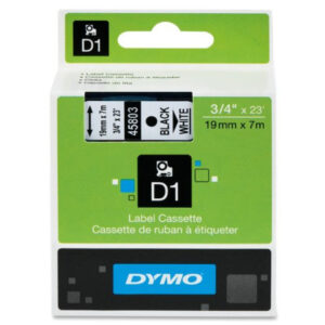 Dymo Labelling Tape .75x23 Blk on Wht