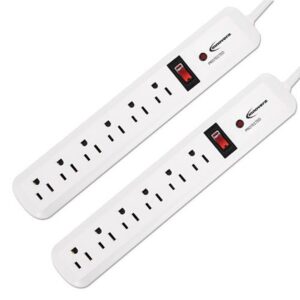innovera Surge Protector 6 Outlet 2/Pk