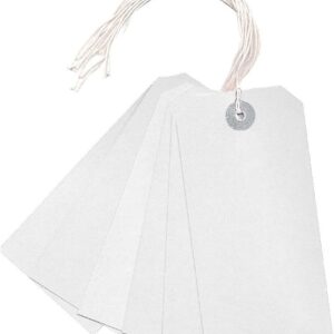 Q Connect Strung Tag 120mmx60mm White