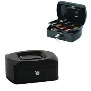 Q Connect Cash Box 8" Black