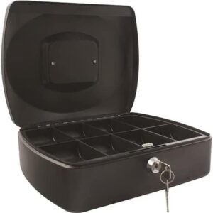 Q Connect Cash Box 12" Black