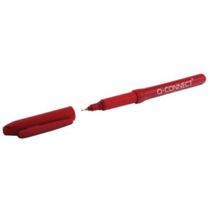 Q Connect Fine Liner Pen 0.4 Red