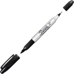 Sharpie Permanent Marker Twin Tip Blk