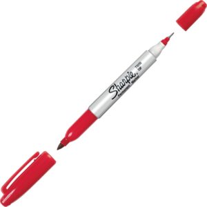 Sharpie Permanent Marker Twin Tip Red