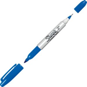 Sharpie Permanent Marker Twin Tip Blu