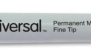 Unv Permanent Marker Blue Fine