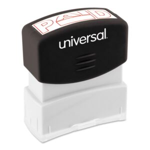 Unv Message Stamp -Paid (Red)