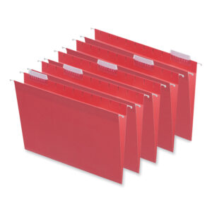 Unv Hanging Folder Letter Red