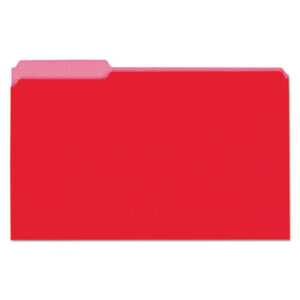 Unv Interior File Folder Legal Size Red