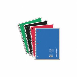 Unv 3 Subject Notebook Spiral 8.5x11