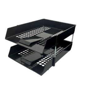 Letter Tray Plastic Black